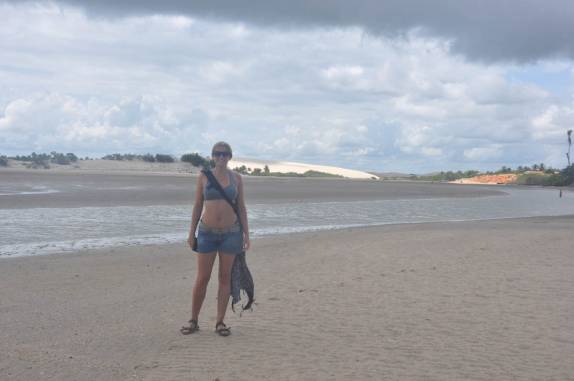 Maré bem baixa na partida de Tatajuba - CE